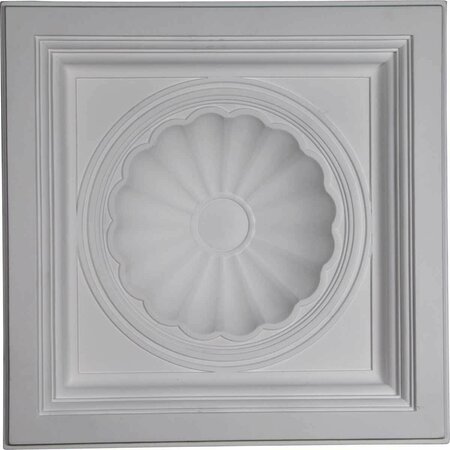 DWELLINGDESIGNS 23.87 x 23.87 x 5.5 in. Shell Ceiling Tile DW287640